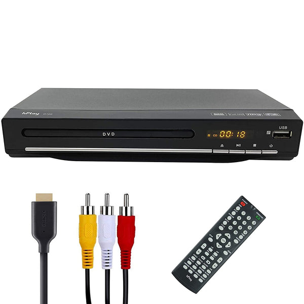 hPlay Compact Desktop DVD Media Player for TV, Region Free