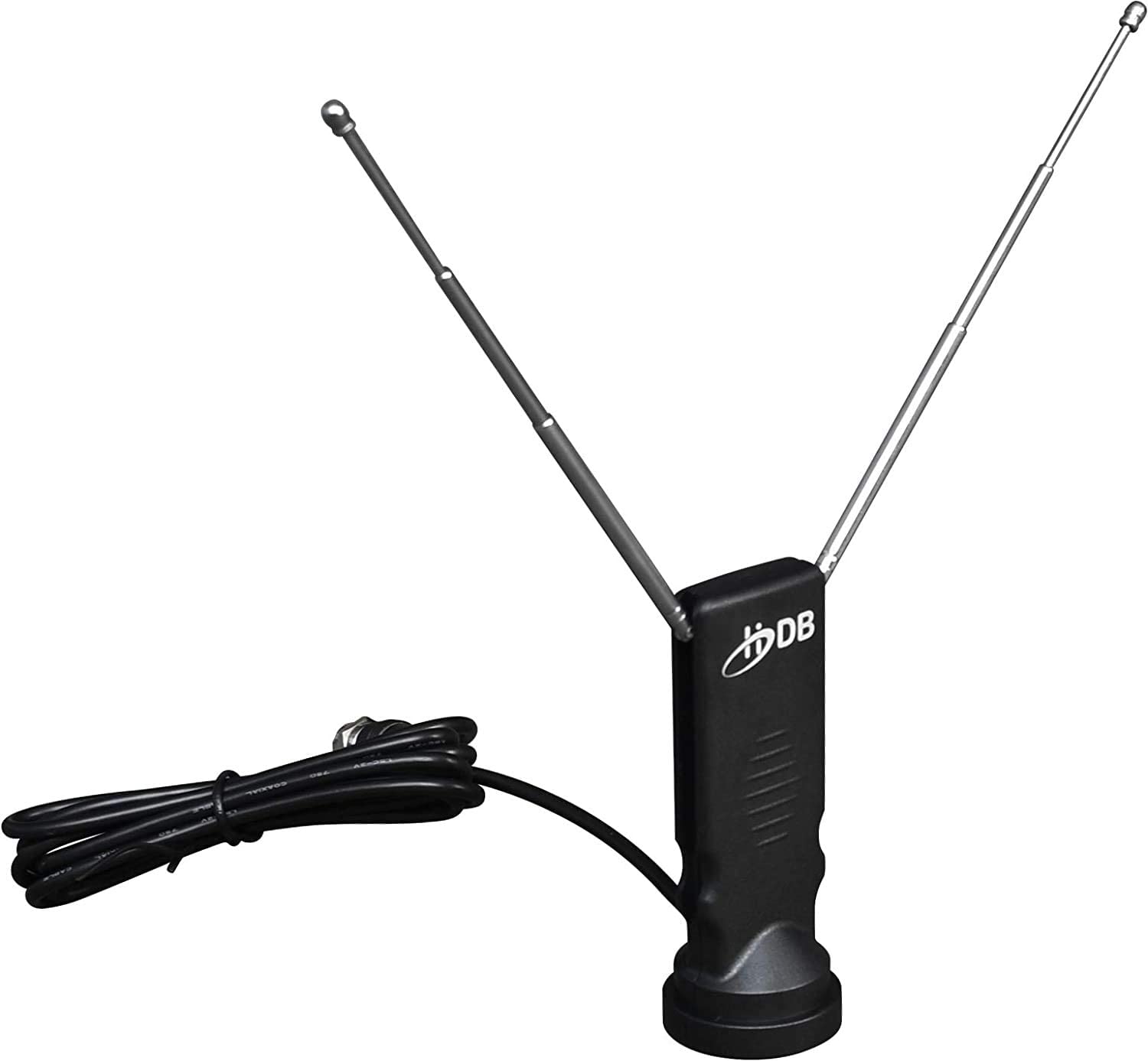 Antena Rabbit HIDB TV Antenna for Smart TV, Long Range Rabbit Ears Indoor TV Antenna