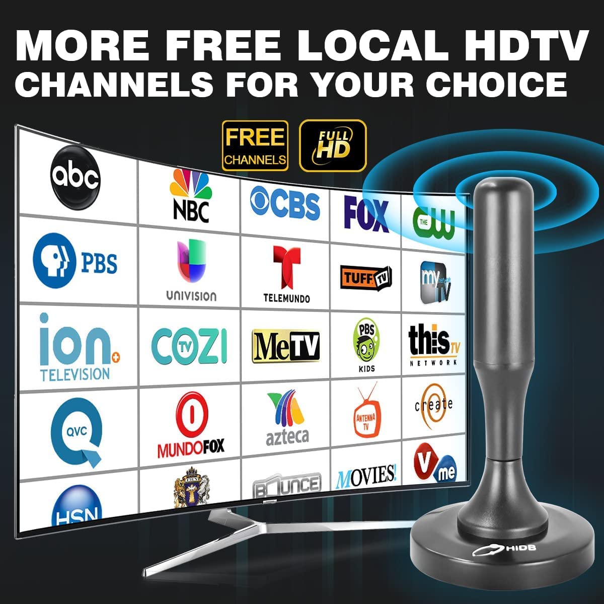 TV Antenna, Digital TV Antenna for Smart TV Indoor