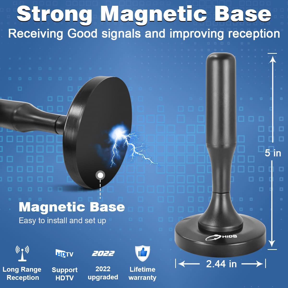 TV Antenna, Digital TV Antenna for Smart TV Indoor