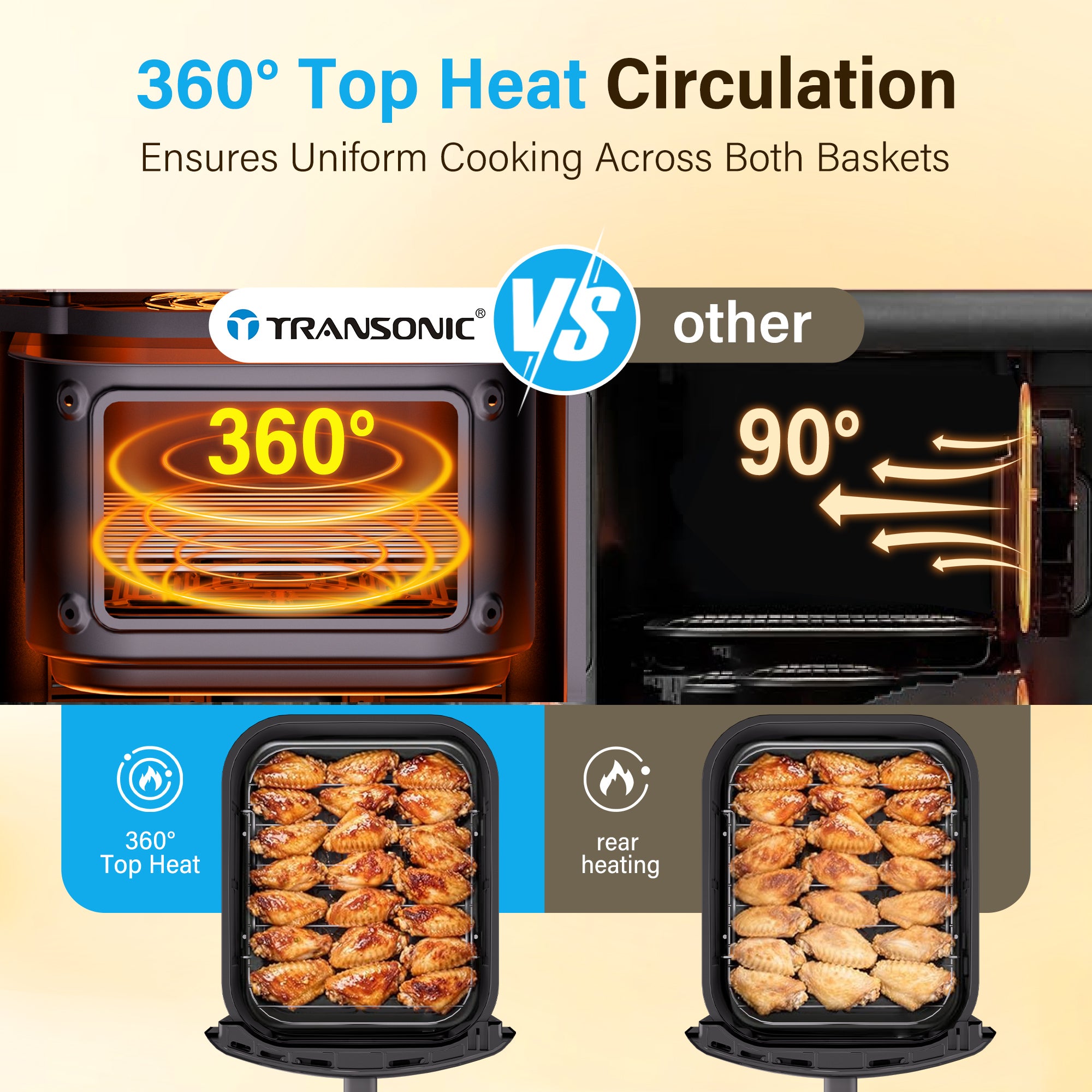 11QT Large Dual Basket Air FRyer