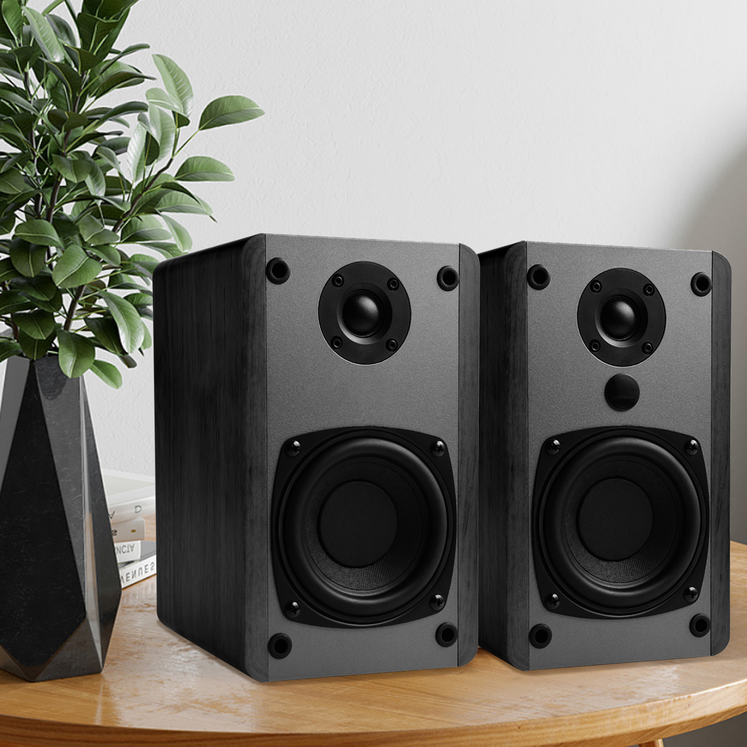 Singing Wood BT25 Active Bluetooth Bookshelf Speaker 80W - Black