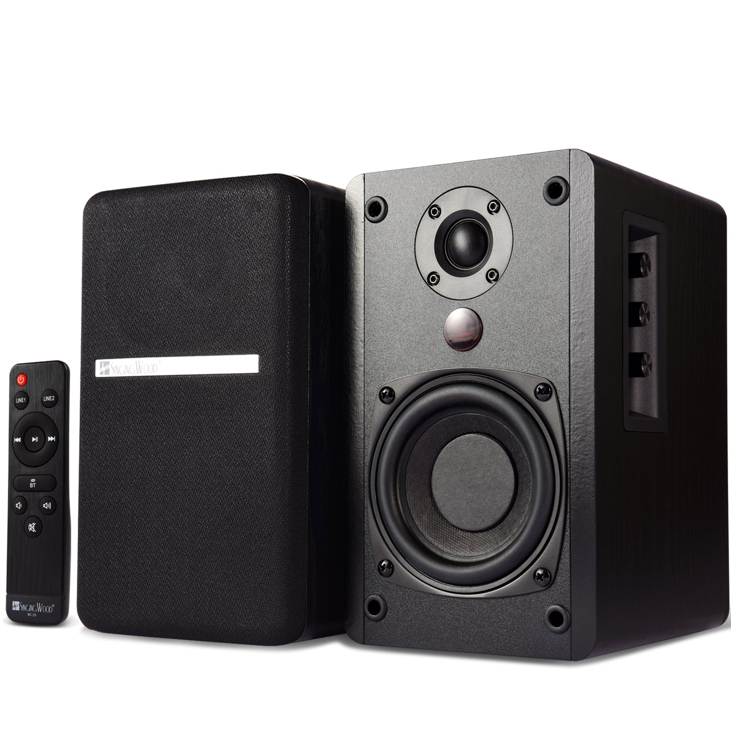 Singing Wood BT25 Active Bluetooth Bookshelf Speaker 80W - Black