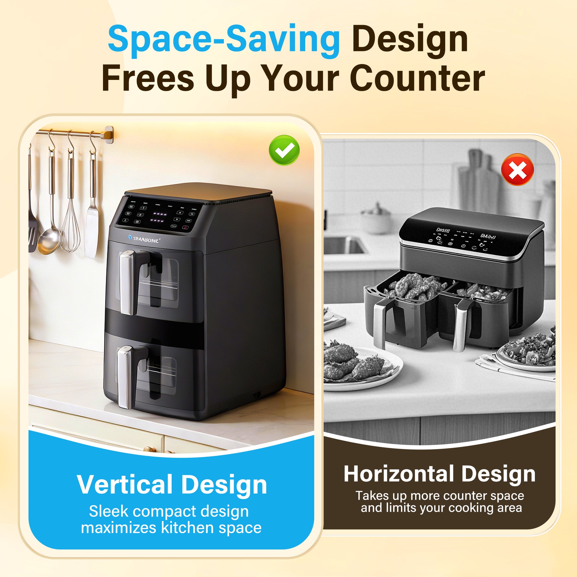 11QT Large Dual Basket Air FRyer