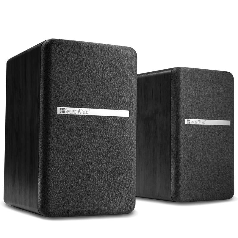 Singing Wood BT25 Active Bluetooth Bookshelf Speaker 80W - Black