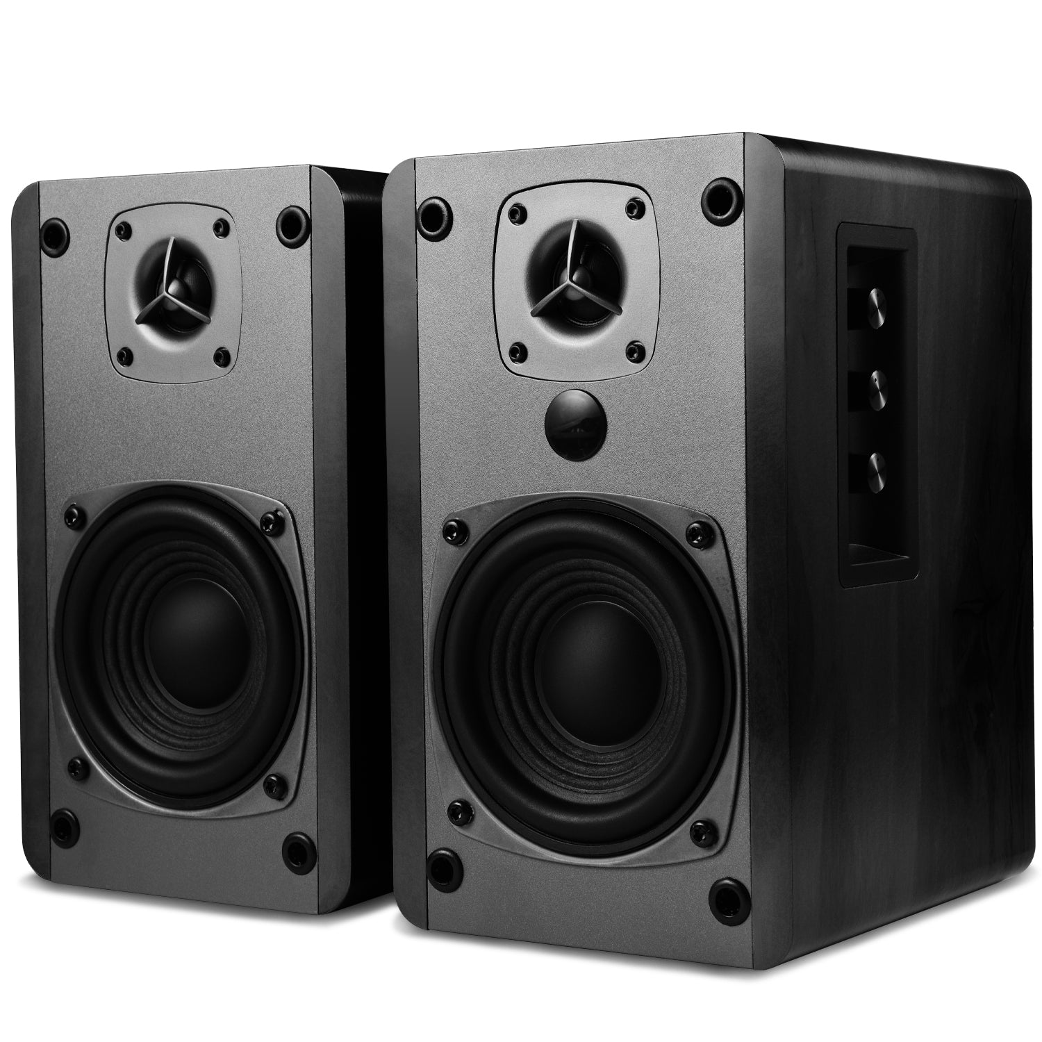 Singing Wood BT27 Powered Bluetooth Bookshelf Speaker - Black