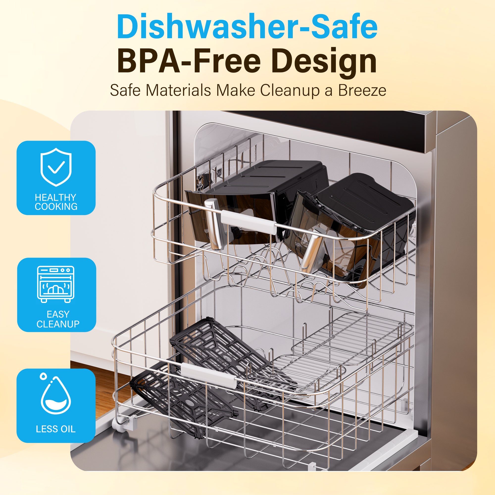 11QT Large Dual Basket Air FRyer