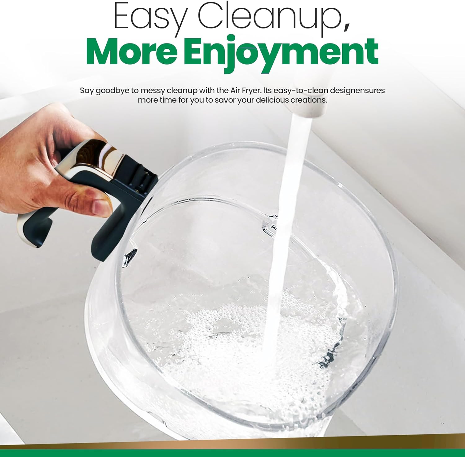 Transonic Glass Basket Air Fryer Oven, 3.5 Quart