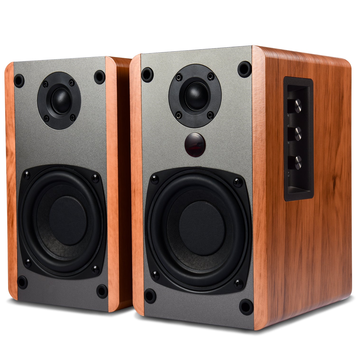 Singing Wood BT25 Active Bluetooth Bookshelf Speaker 80W- Beech Wood