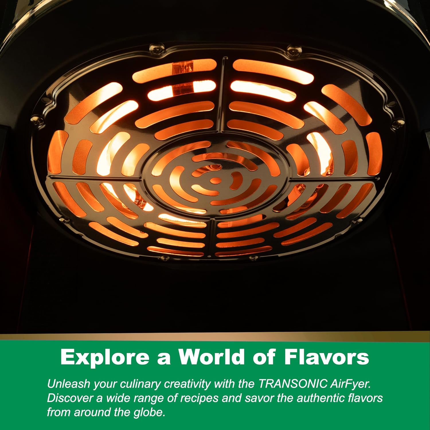 Transonic Glass Basket Air Fryer Oven, 3.5 Quart