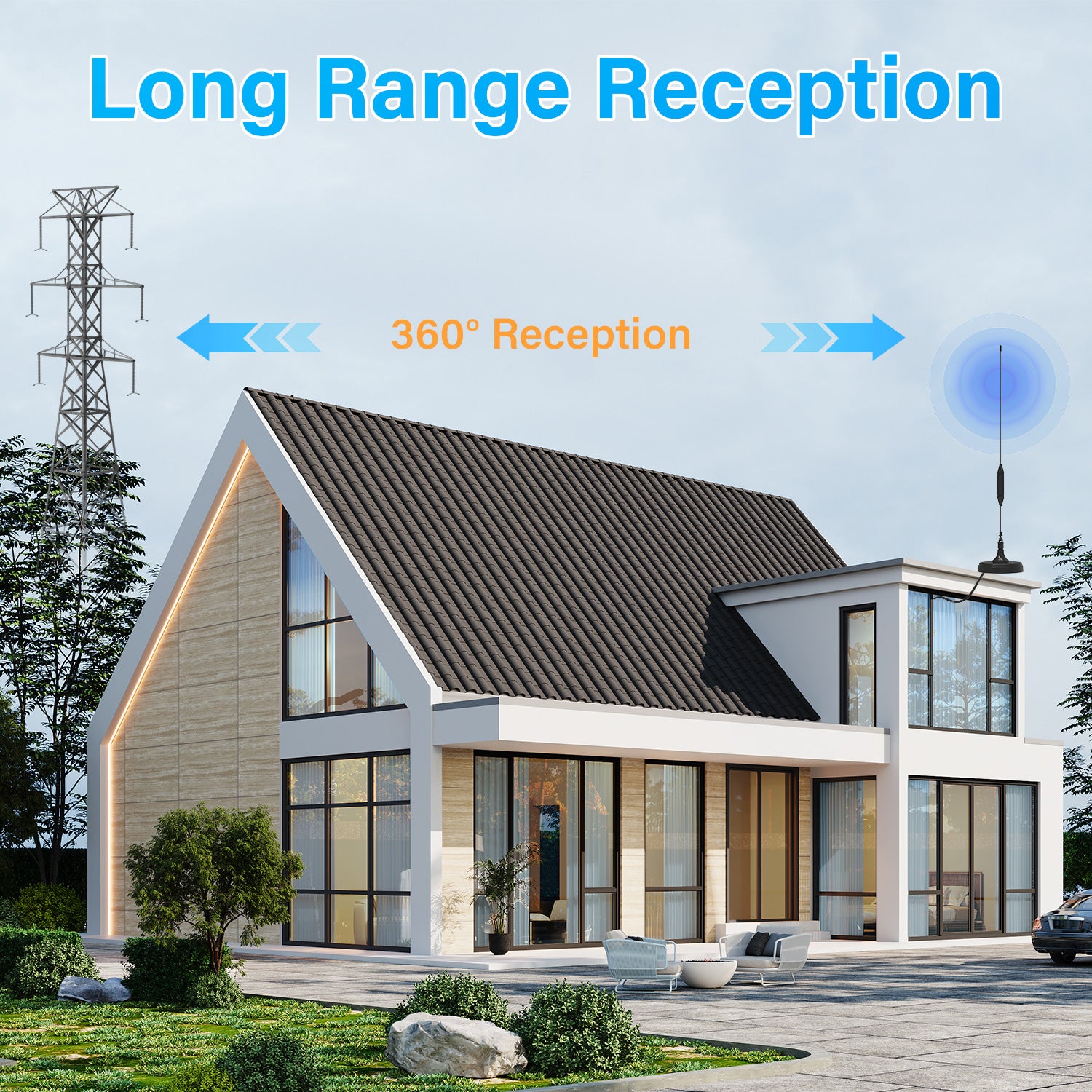 Digital TV Antenna for Smart TV - 200+ Mile