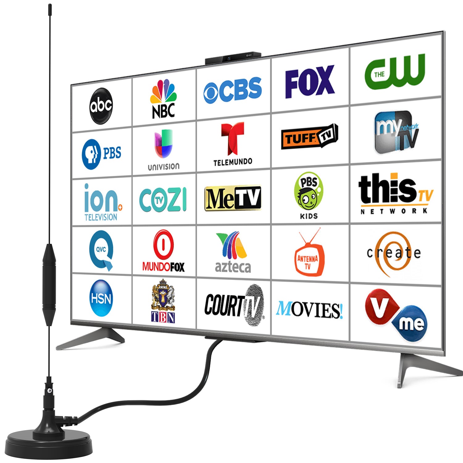 Digital TV Antenna for Smart TV - 200+ Mile