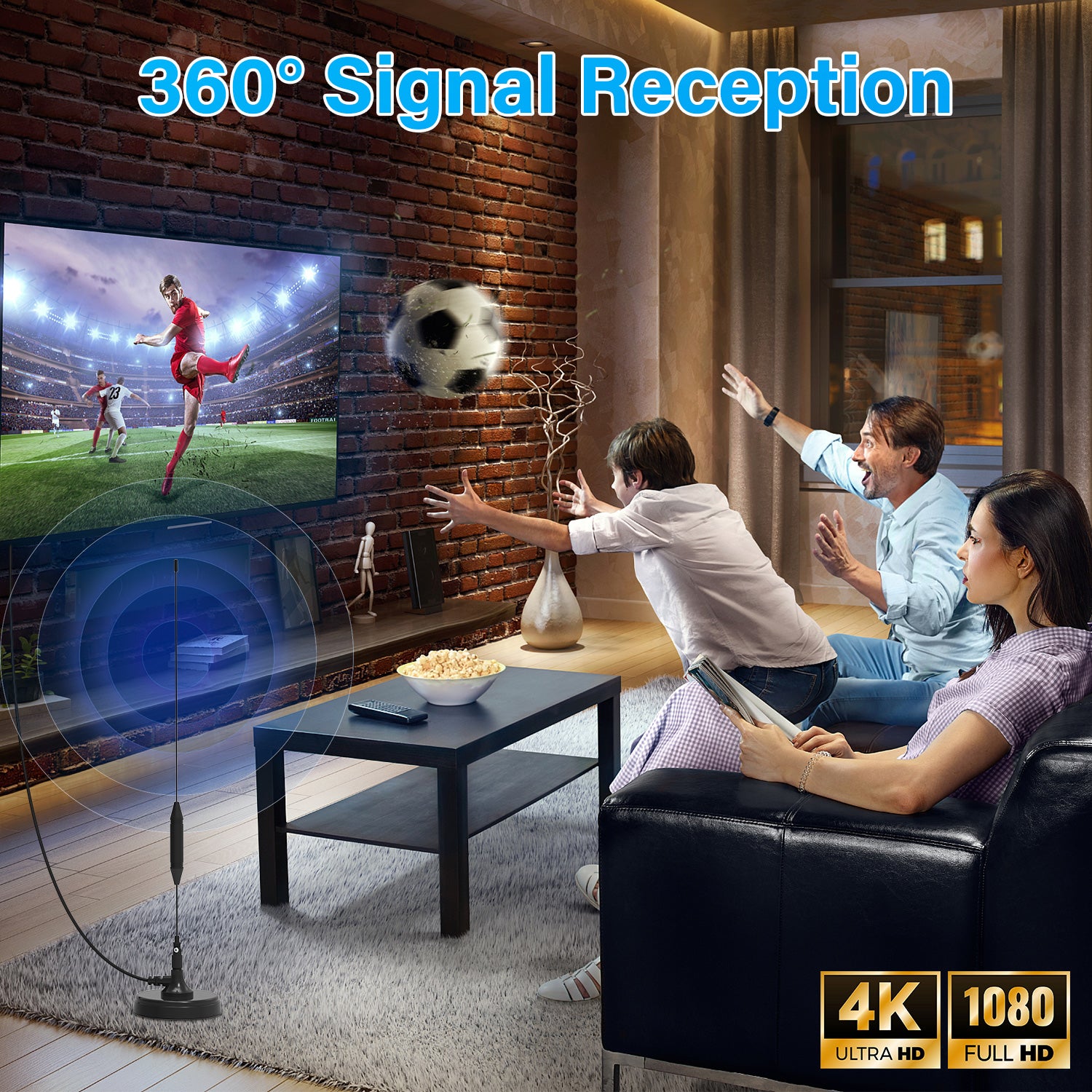 Digital TV Antenna for Smart TV - 200+ Mile