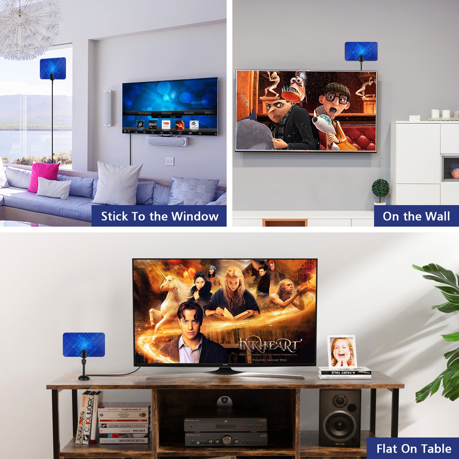 Transonic B100 Indoor Digital Flat TV Antenna