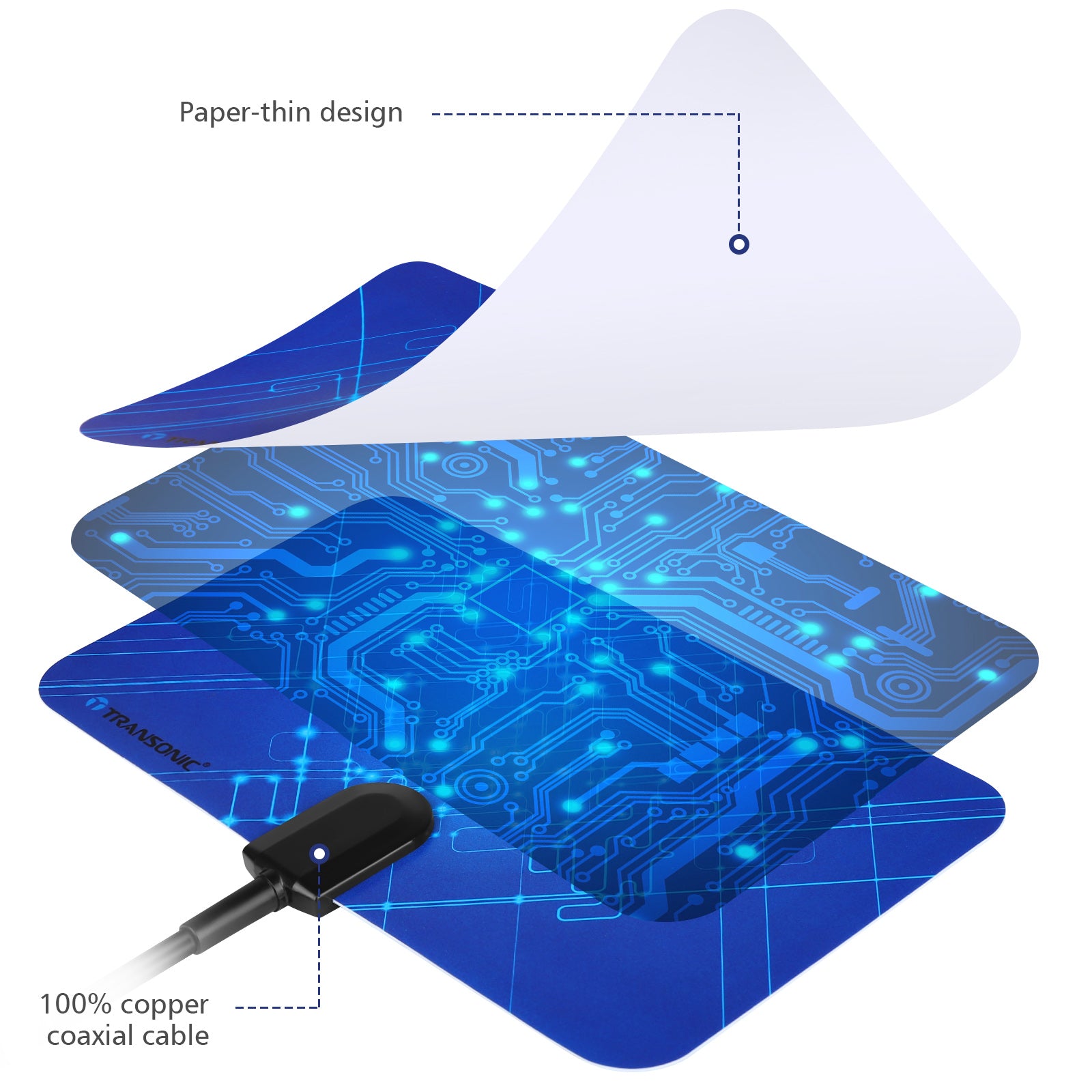 Transonic B100 Indoor Digital Flat TV Antenna