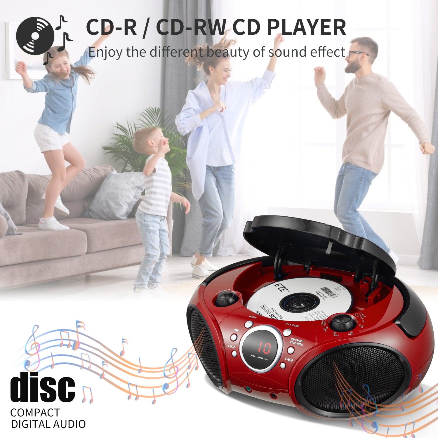 SBX030BT Boombox (Firemist Red)