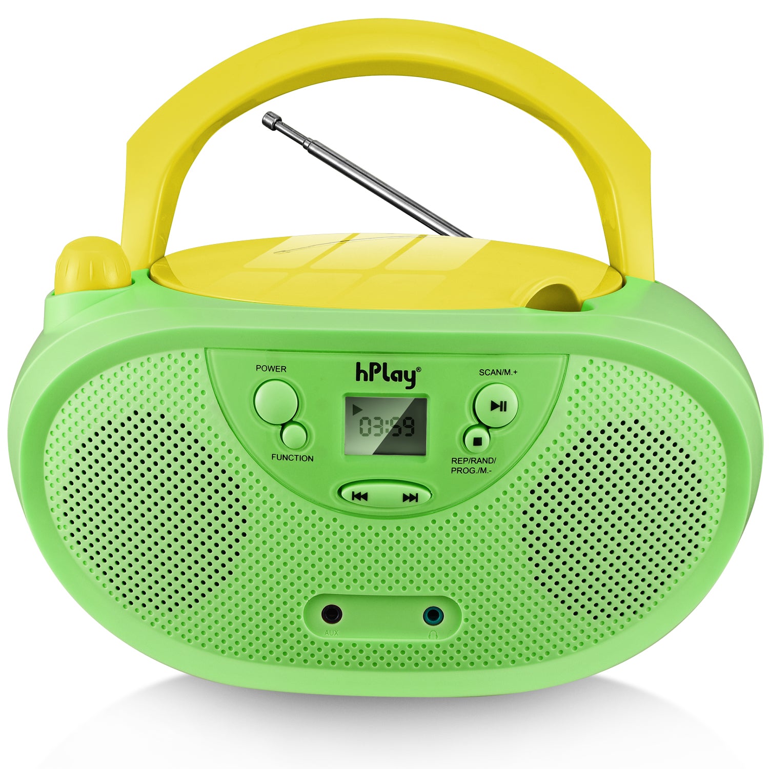 hPlay GC04 Portable CD/CD-R/CD-RW Boombox with AM FM Radio