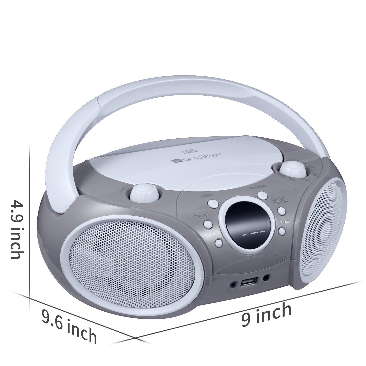 SBX030BTL Boombox w/ LED Light (Space Gray)