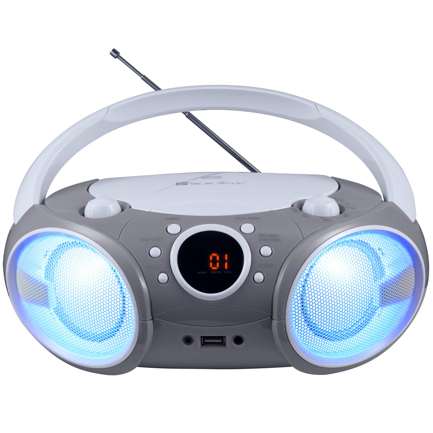 SBX030BTL Boombox w/ LED Light (Space Gray)
