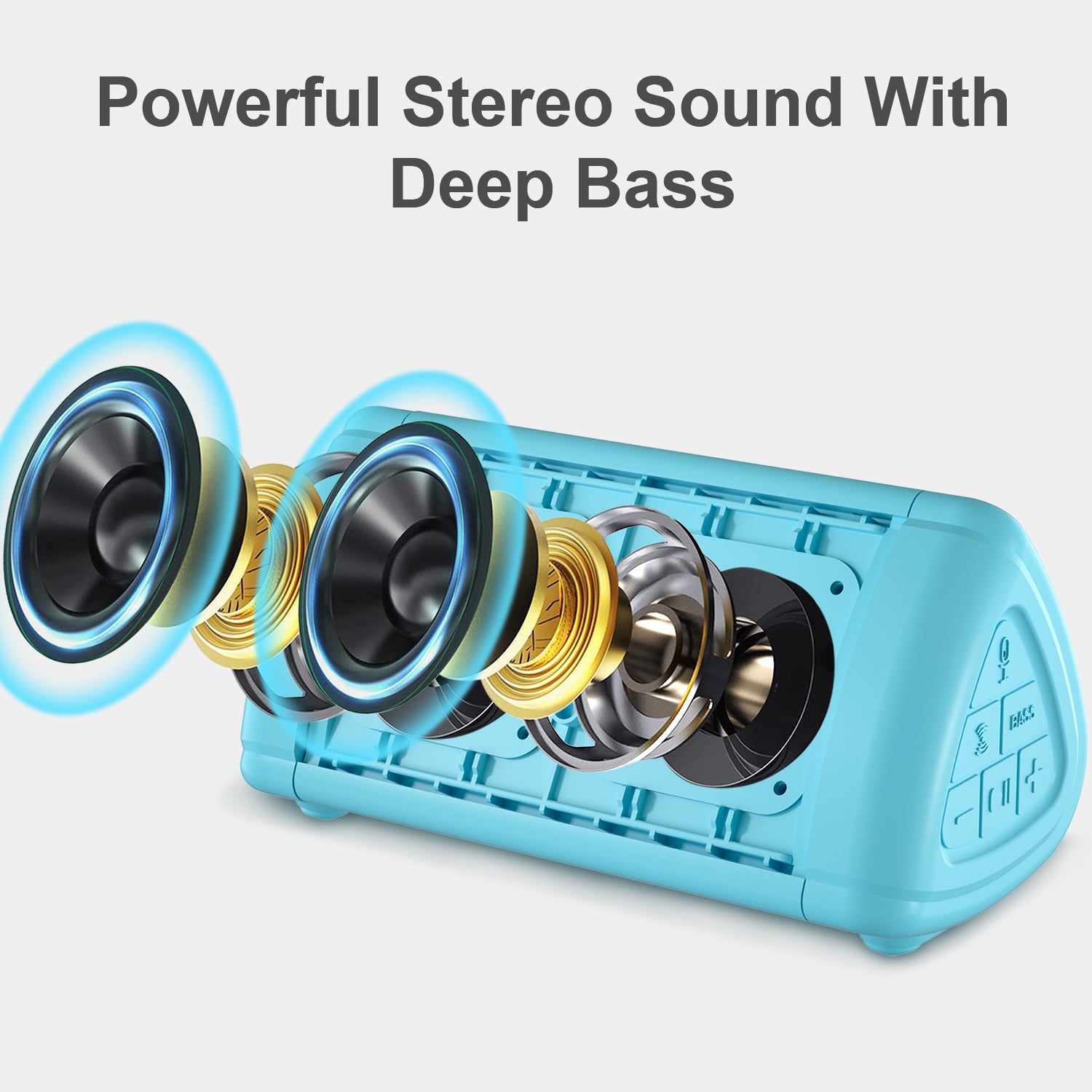 Prosonic BT3 Portable Wireless Bluetooth Speaker (Blue)
