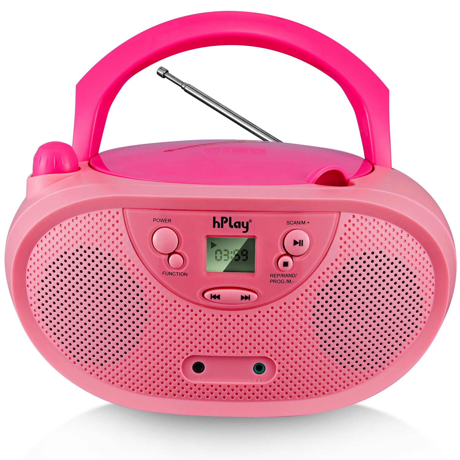 hPlay GC04 Portable CD/CD-R/CD-RW Boombox with AM FM Radio