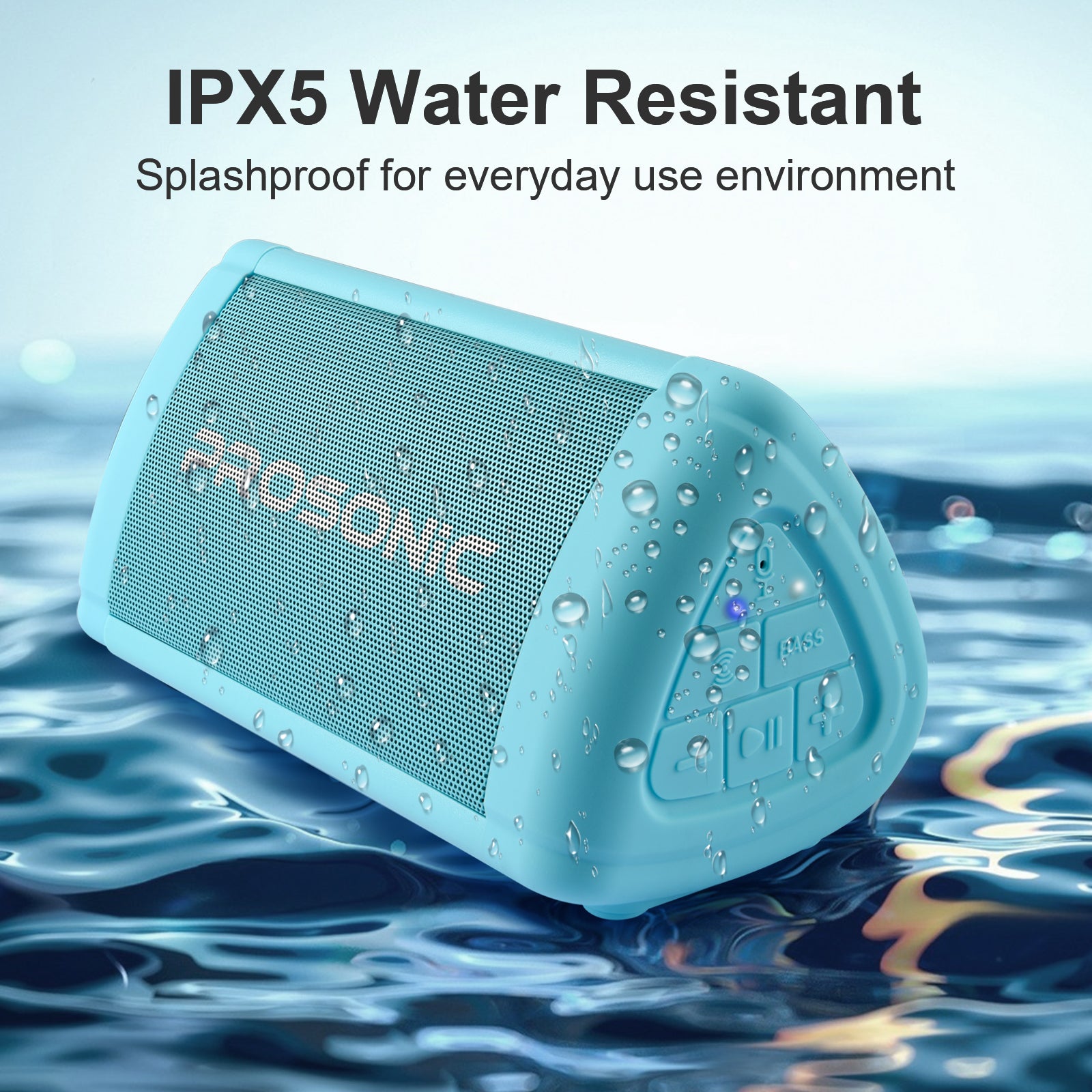 Prosonic BT3 Portable Wireless Bluetooth Speaker (Blue)