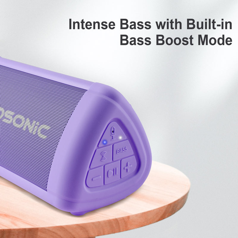 Prosonic BT3 Portable Wireless Bluetooth Speaker (Purple)
