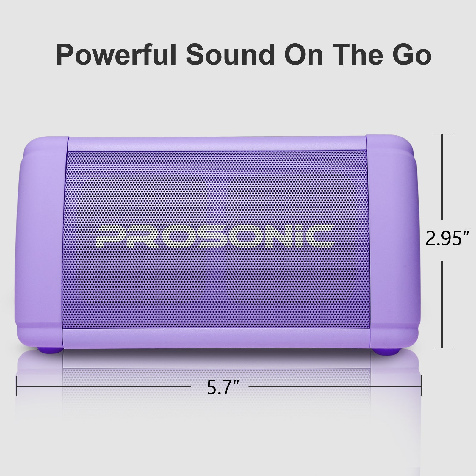 Prosonic BT3 Portable Wireless Bluetooth Speaker (Purple)